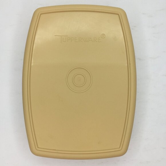 Vintage Tupperware Packette Divided Lunch Snack Sandwich Storage Container Beige - Picture 5 of 10